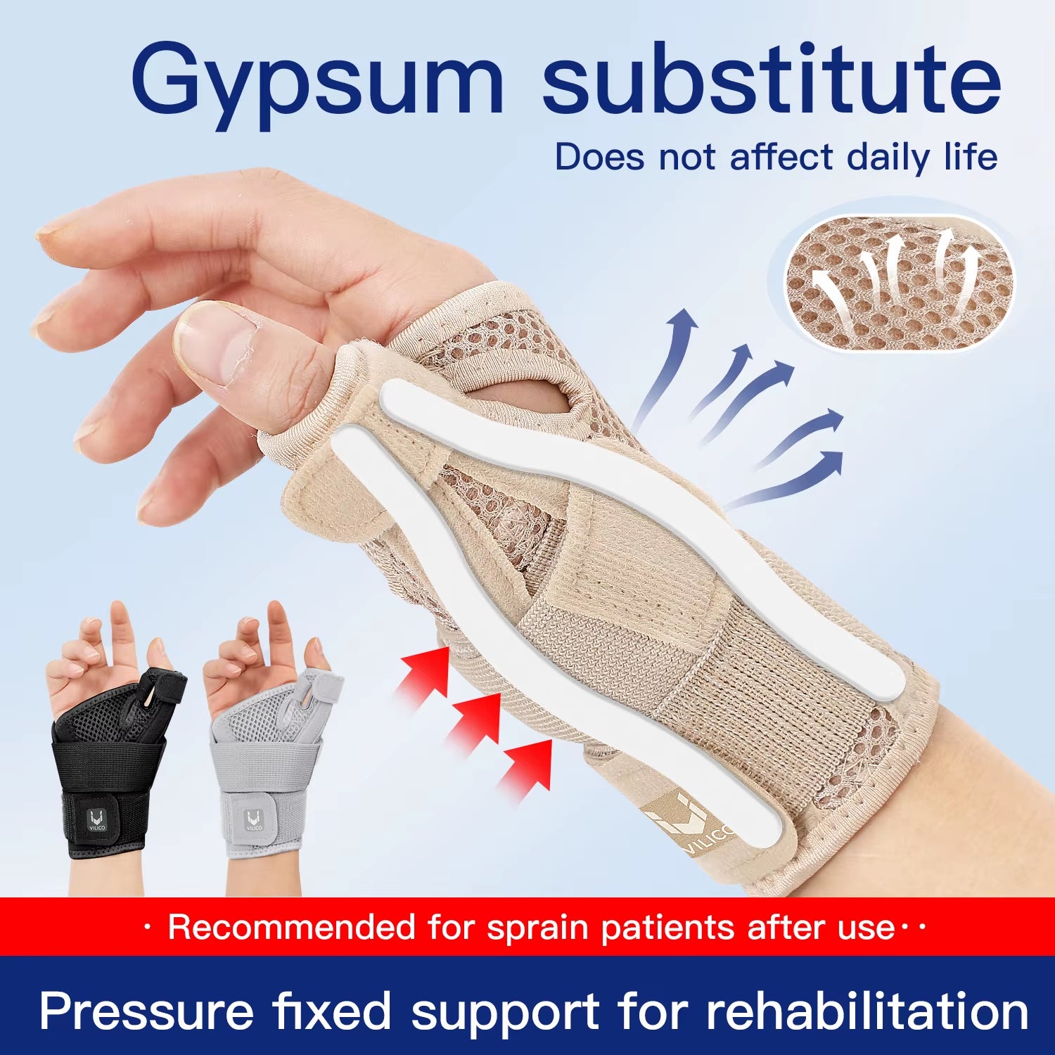 1/2 PC Professional Wrist Support Splint Arthritis Band Belt Carpal Tunnel Wrist Brace Sprain Prevention Wrist Protector Fitnes